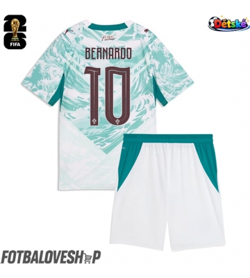 Portugalsko Bernardo Silva #10 Dětské Venkovní Dres MS 2026 Krátký Rukáv (+ trenýrky)